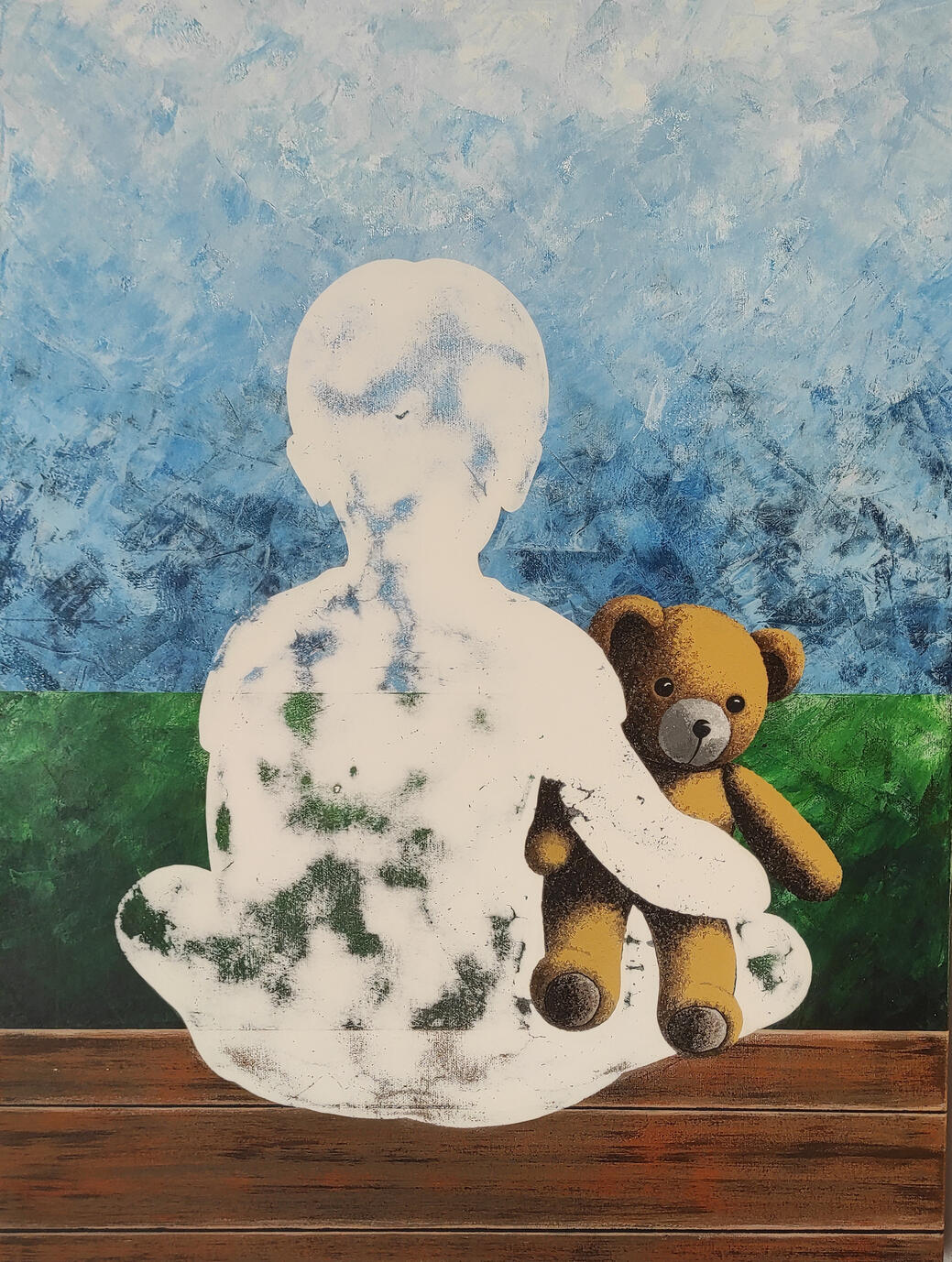 Assenti II, 2024 Acrylic on canvas 60 × 80 cm Private collection