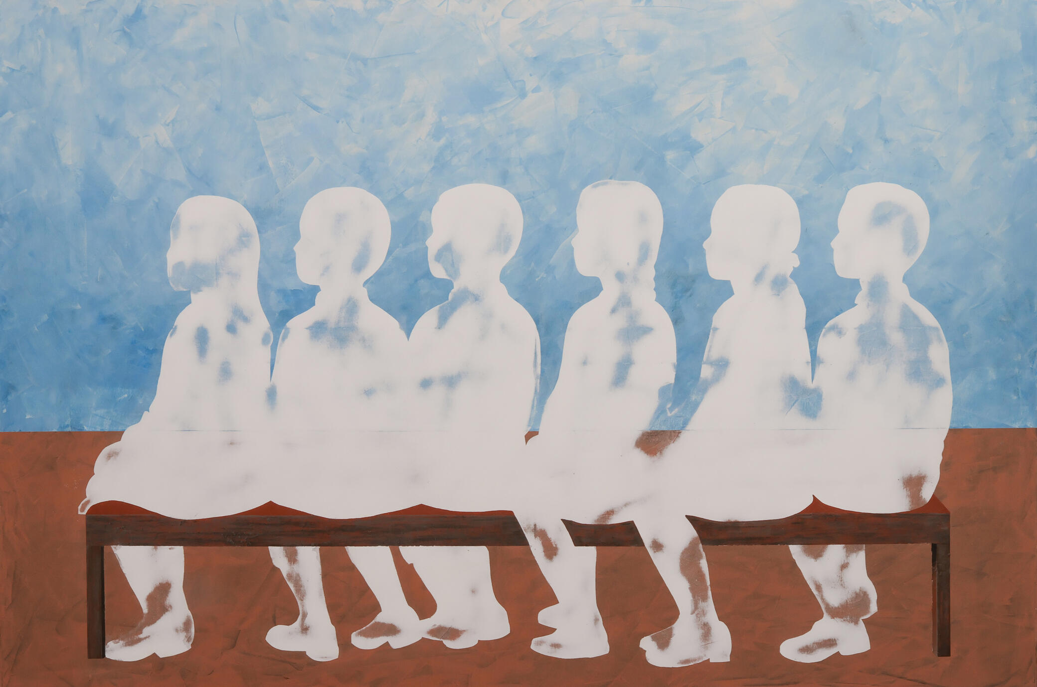 Assenti I, 2024 Acrylic on canvas 120 × 80 cm Private collection